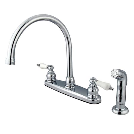 Kingston Brass Vintage Centerset Kitchen Faucet, Chrome KB721SP